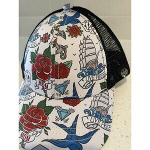 Babalus Trucker Hat Kids Graffiti Pattern Snapback‎